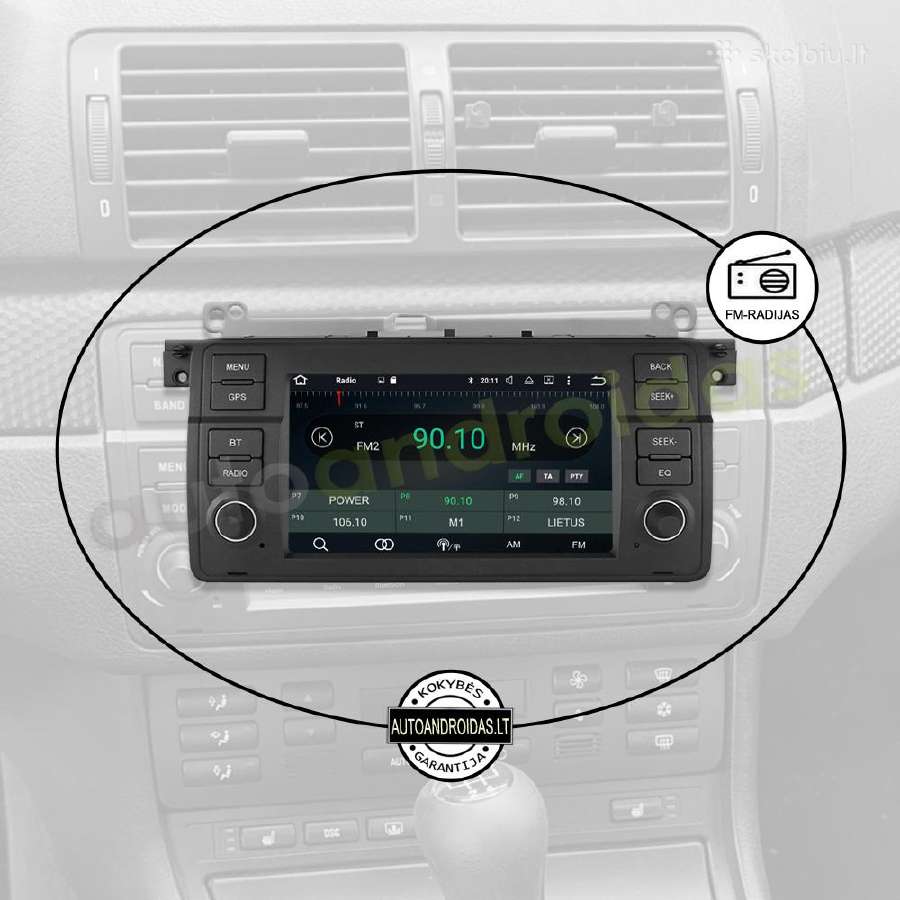 Bmw 3 E46 1998-06 Android multimedia Usb/GPS/WiFi - nuotraukos Nr. 4