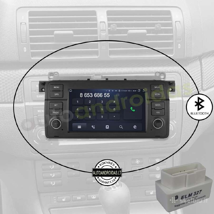 Bmw 3 E46 1998-06 Android multimedia Usb/GPS/WiFi - nuotraukos Nr. 5