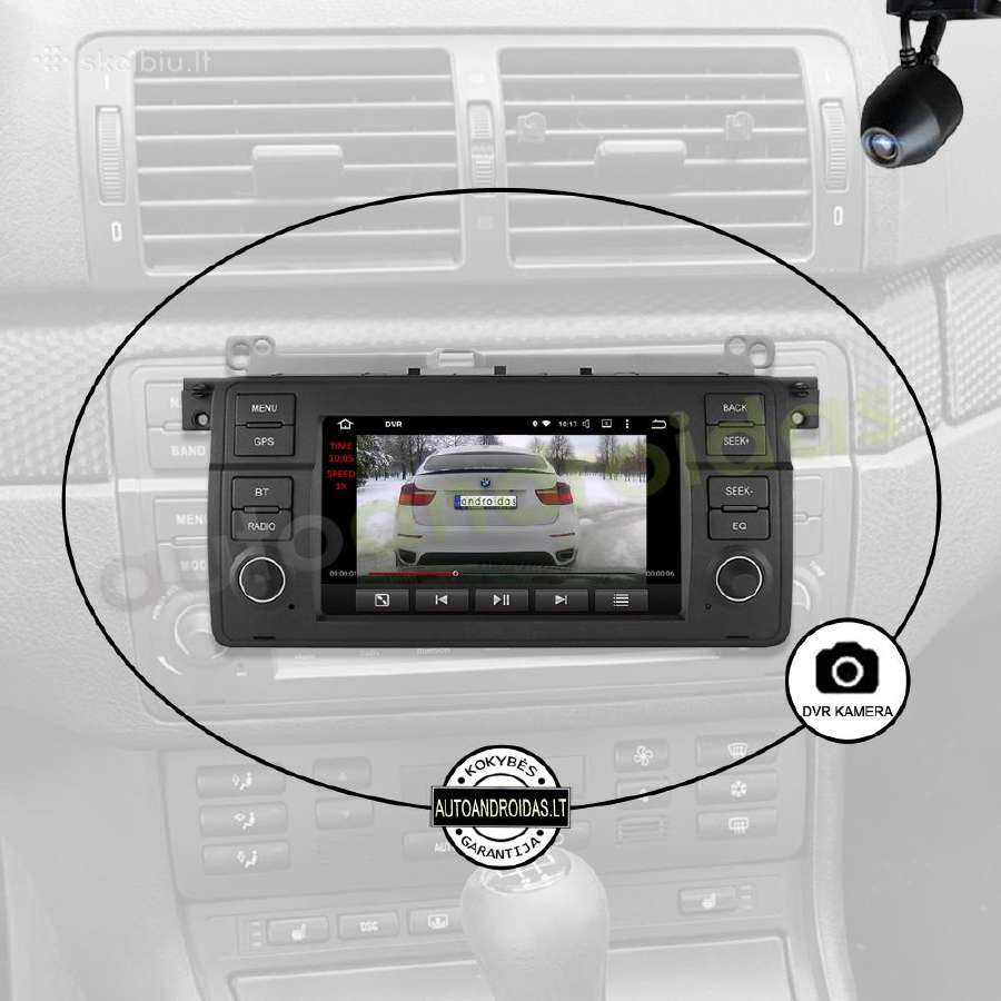 Bmw 3 E46 1998-06 Android multimedia Usb/GPS/WiFi - nuotraukos Nr. 8