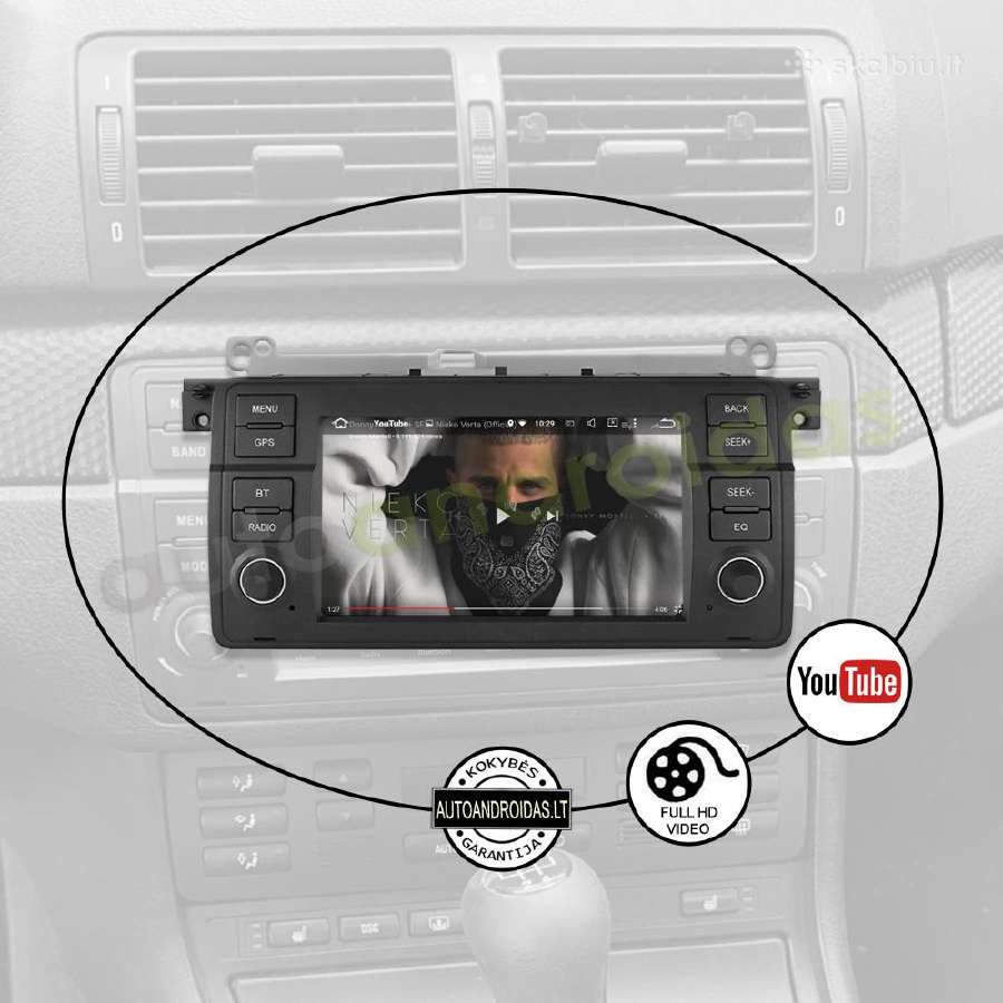 Bmw 3 E46 1998-06 Android multimedia Usb/GPS/WiFi - nuotraukos Nr. 9