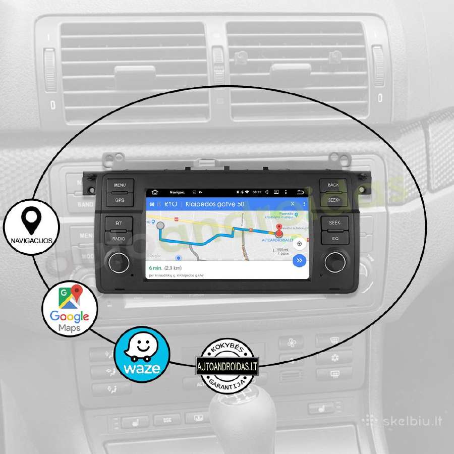 Bmw 3 E46 1998-06 Android multimedia Usb/GPS/WiFi - nuotraukos Nr. 11