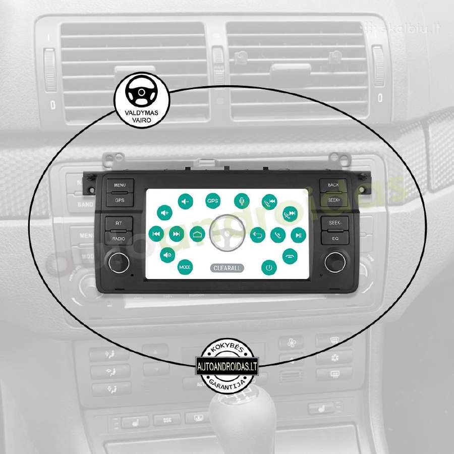 Bmw 3 E46 1998-06 Android multimedia Usb/GPS/WiFi - nuotraukos Nr. 12
