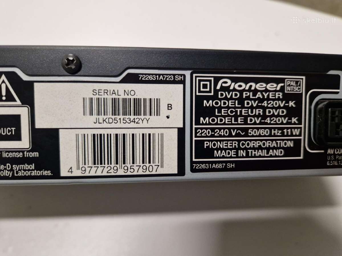 Pioneer Dv-420v-k nuotolinio valdymo pultelis - nuotraukos Nr. 4