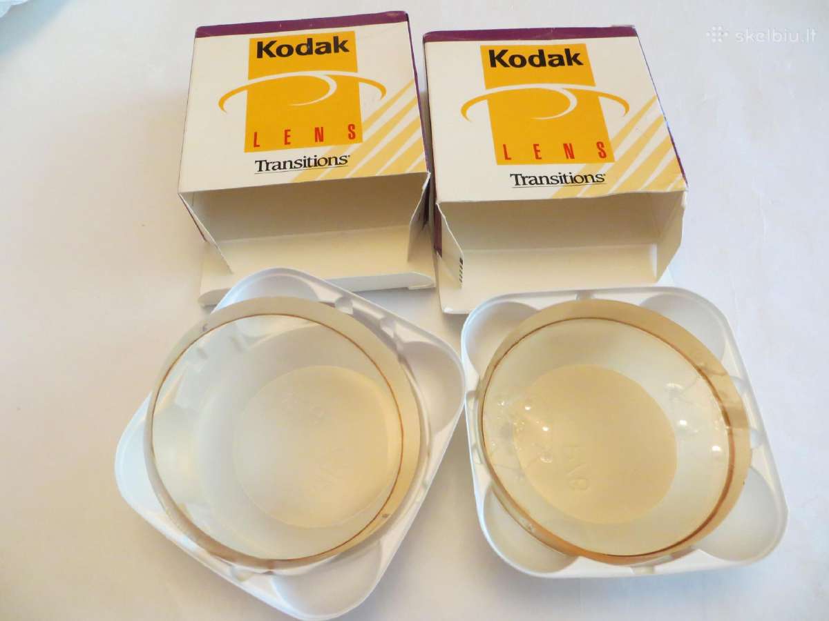 Lęšiai akiniams Kodak plastiko fotochrominiai - nuotraukos Nr. 3
