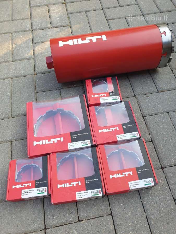 Hilti .betono grezimo karunos.graztai