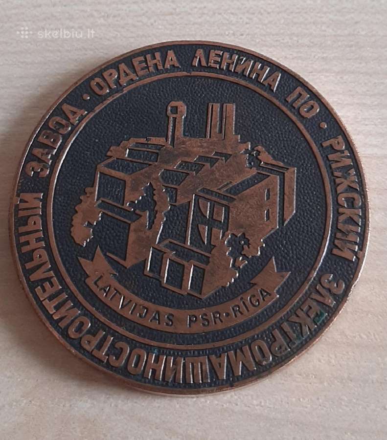 1988m. Rygos elektro mašinų "dirigento" medalis - nuotraukos Nr. 3