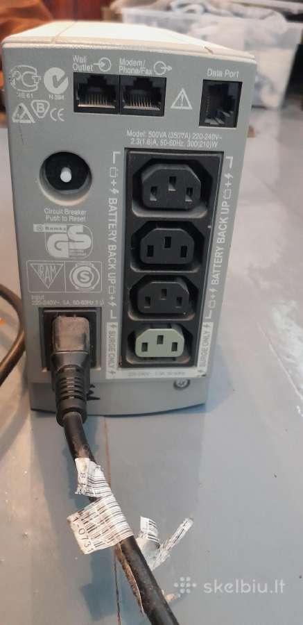 Nepertraukiamo maitinimo blokai Apc Ups 500 - nuotraukos Nr. 5