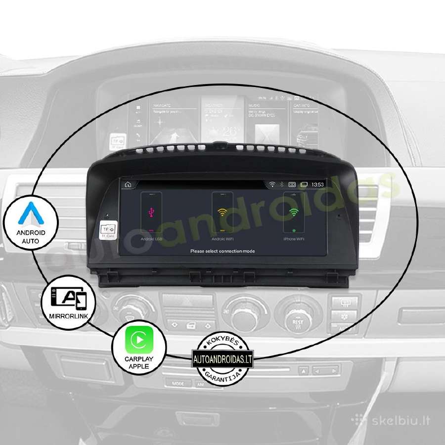 Bmw 7 E65 E66 2004-09 Android multimedia WiFi/GPS - nuotraukos Nr. 10