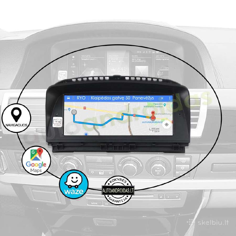 Bmw 7 E65 E66 2004-09 Android multimedia WiFi/GPS - nuotraukos Nr. 11