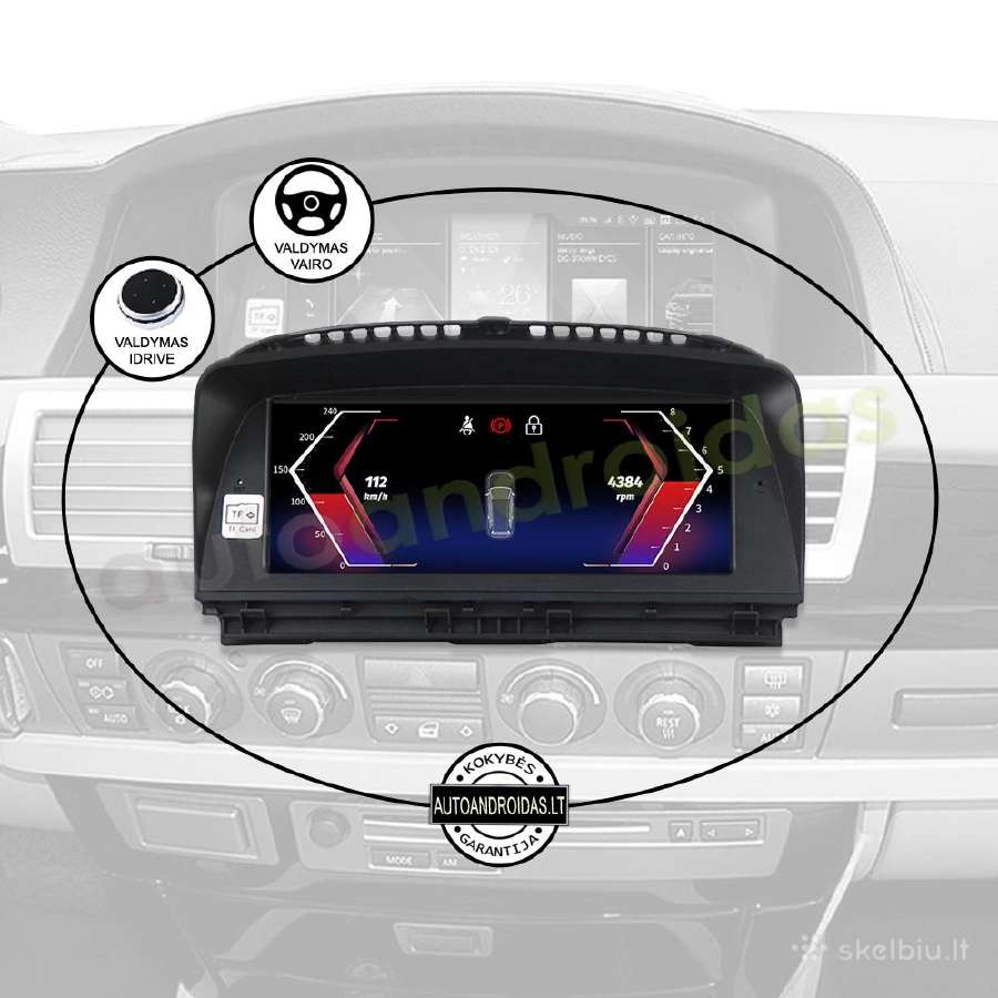 Bmw 7 E65 E66 2004-09 Android multimedia WiFi/GPS - nuotraukos Nr. 12