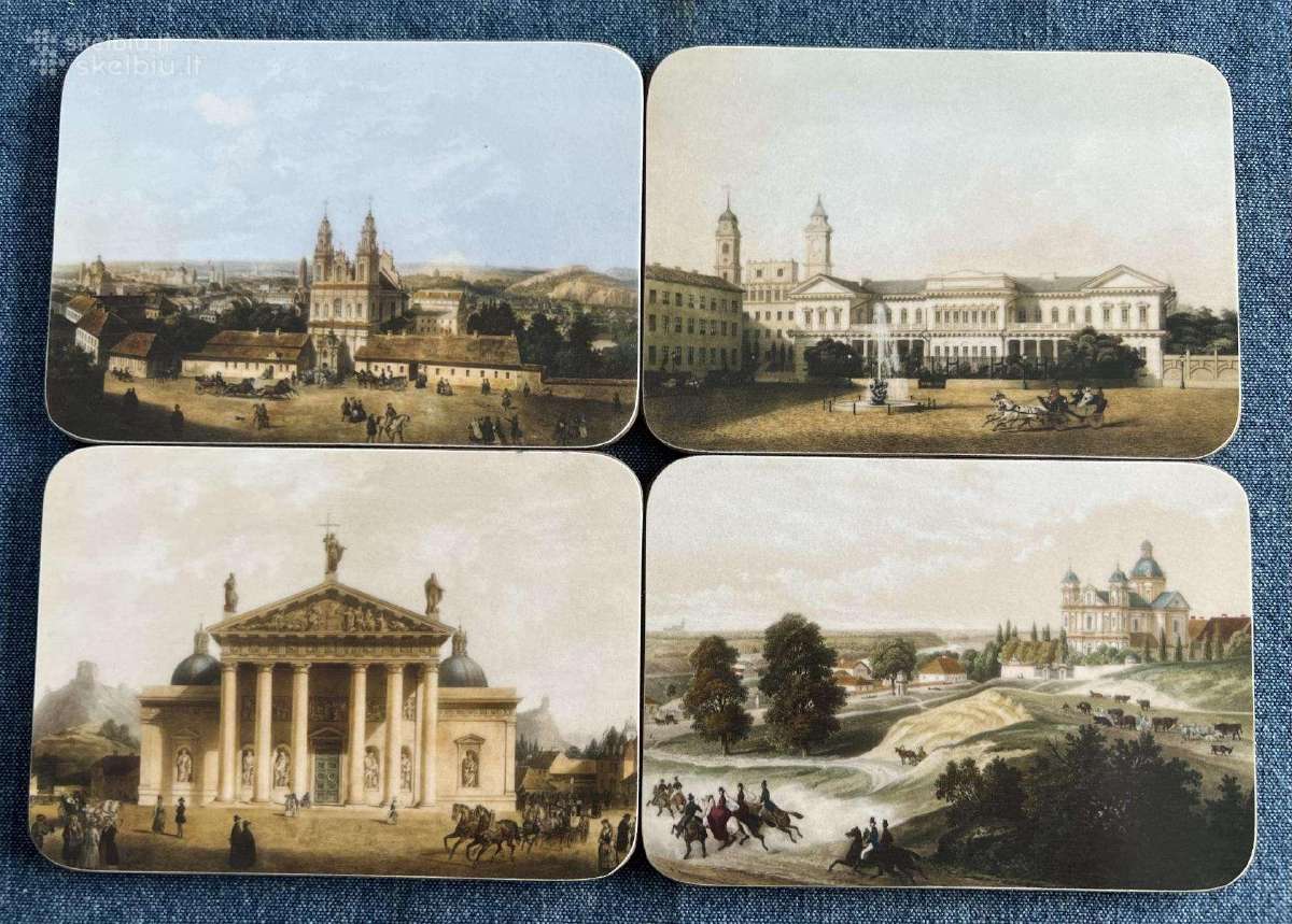 Puodelių padėkliukai iš serijos Vilniaus albumas - nuotraukos Nr. 2