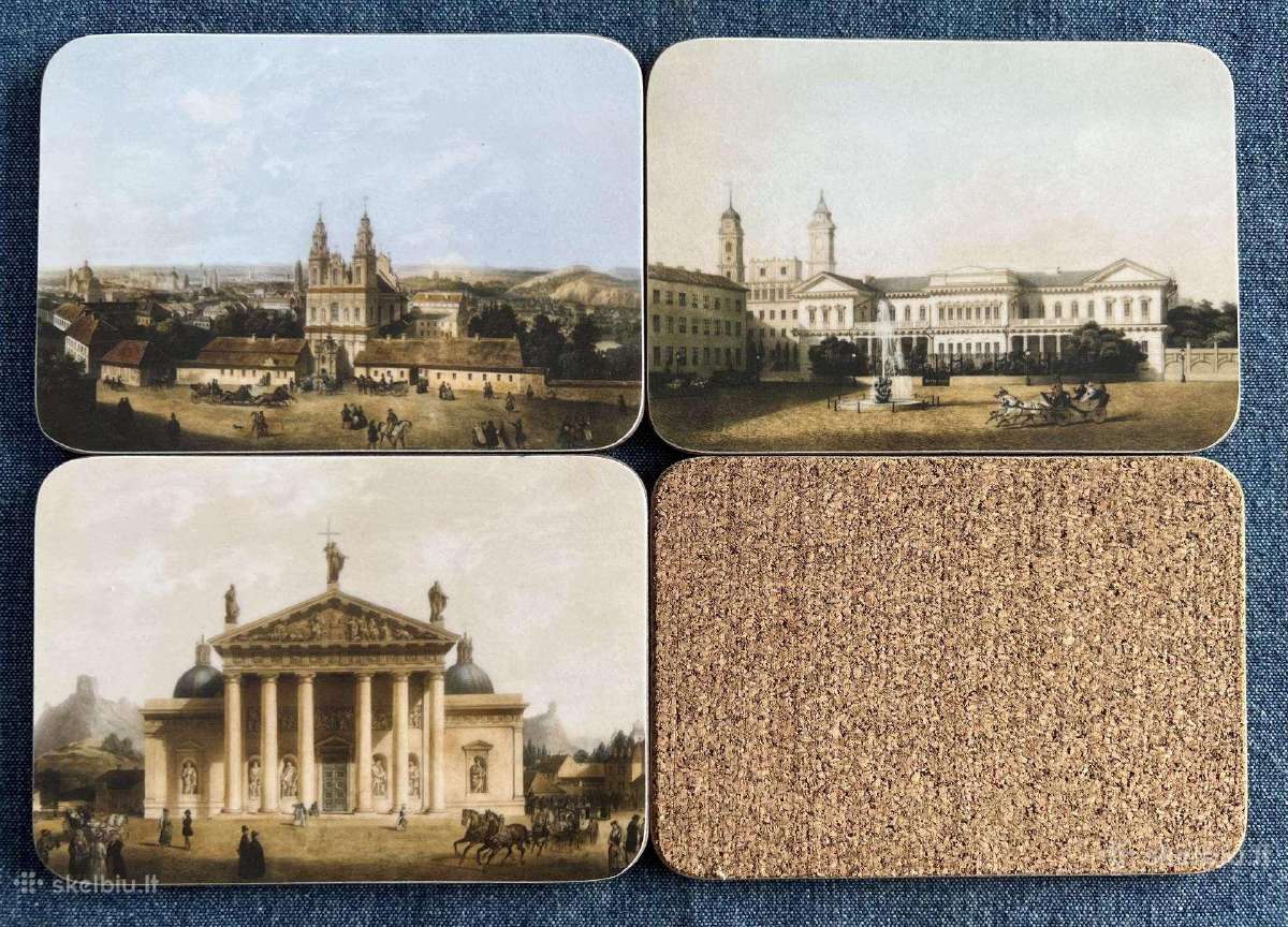 Puodelių padėkliukai iš serijos Vilniaus albumas - nuotraukos Nr. 3