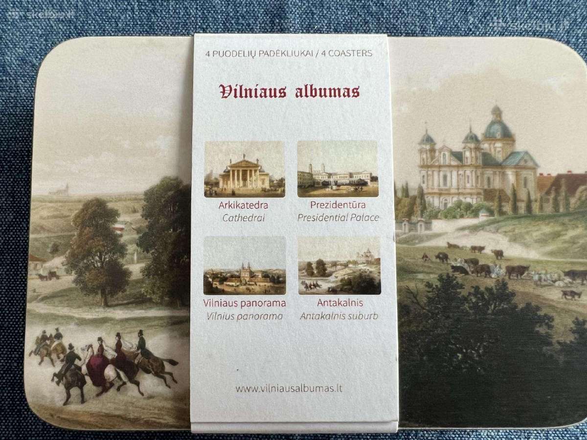 Puodelių padėkliukai iš serijos Vilniaus albumas - nuotraukos Nr. 4