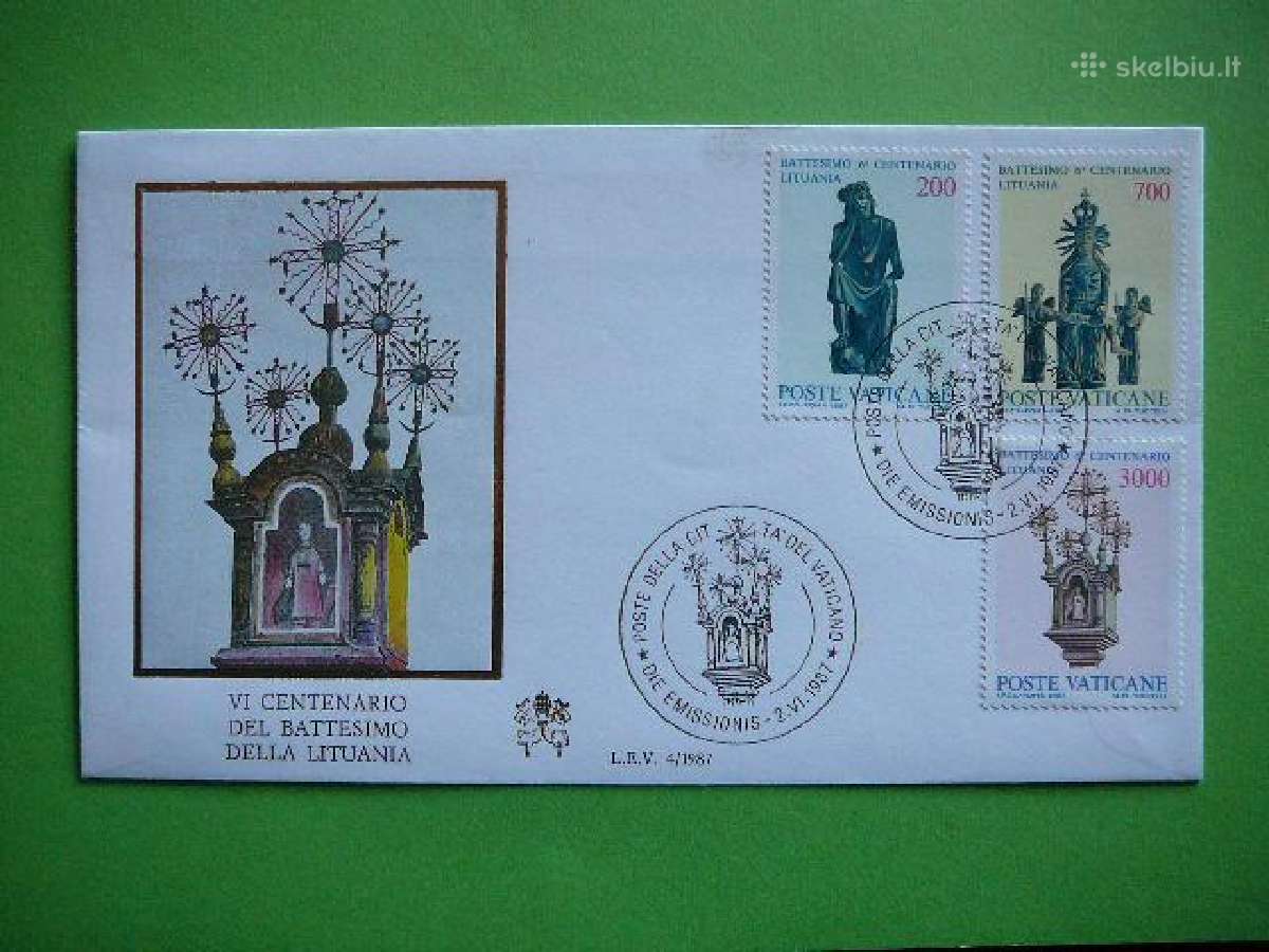 Vatikanas Sv.statuleles (Lietuva) 1987 Pdv14z
