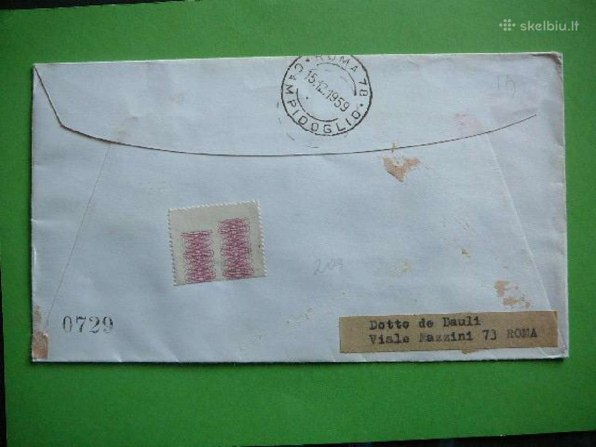 Vatikanas Sv. Kazimieras Lietuva 1959 Fdc591z - nuotraukos Nr. 2