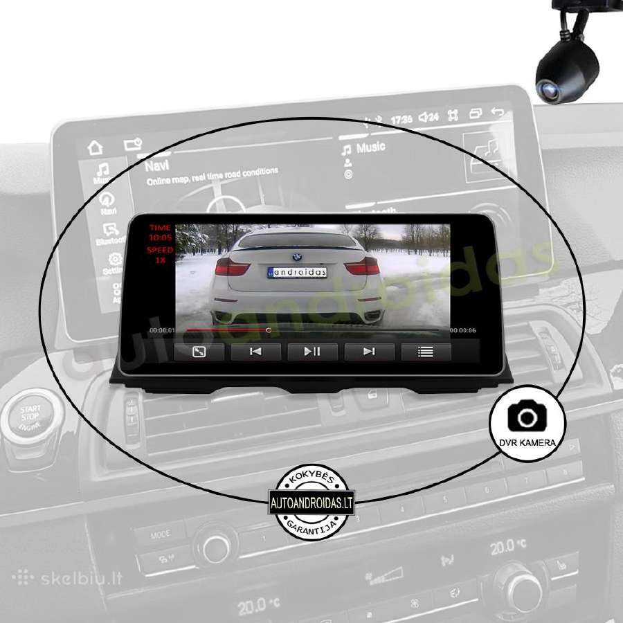 Bmw 5 F07 F10 F11 Android multimedia 12"colių WiFi - nuotraukos Nr. 8