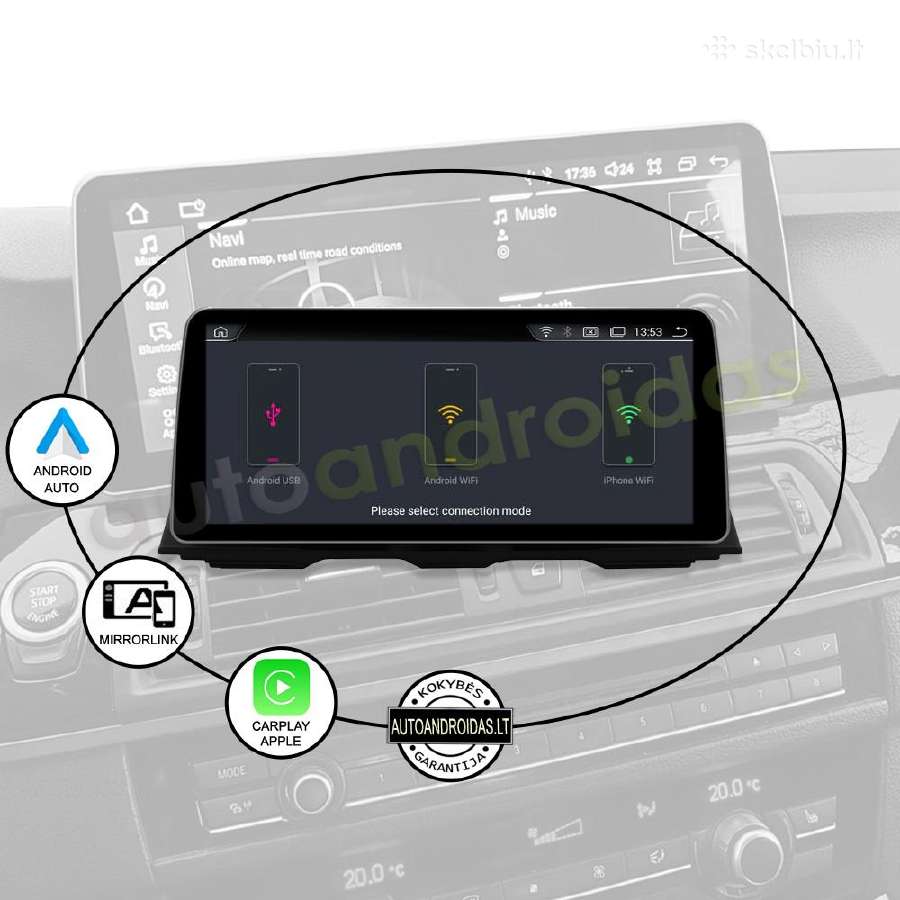 Bmw 5 F07 F10 F11 Android multimedia 12"colių WiFi - nuotraukos Nr. 10
