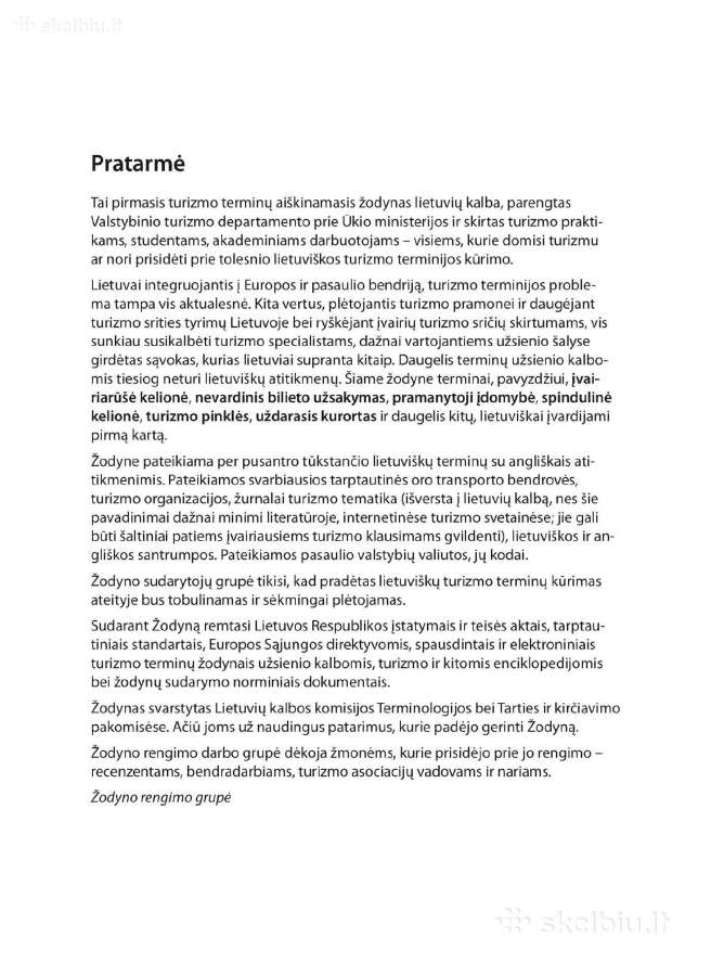 Knyga - Aiškinamasis turizmo terminų žodynas - nuotraukos Nr. 3