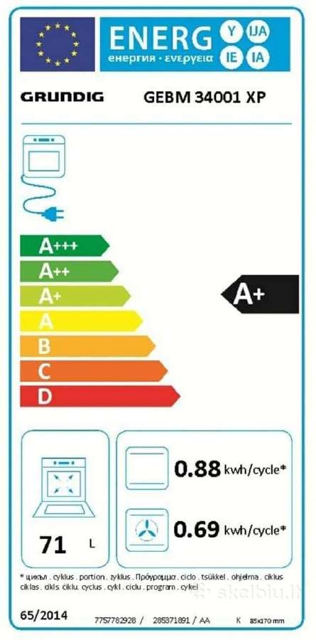 Grundig su pyrolize A+ - nuotraukos Nr. 8