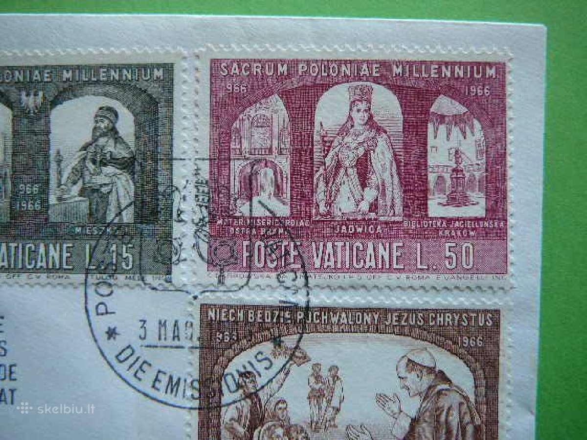 Vatikanas Ausros vartai Jadvyga Lietuva 1966 Pd663 - nuotraukos Nr. 2