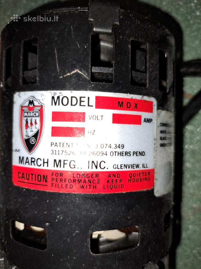 Cheminis siurblys March Pump Mdx-3.