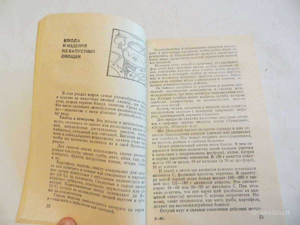 Knyga Kopūstinės daržovės ir patiekalai iš jų 1990 - nuotraukos Nr. 7