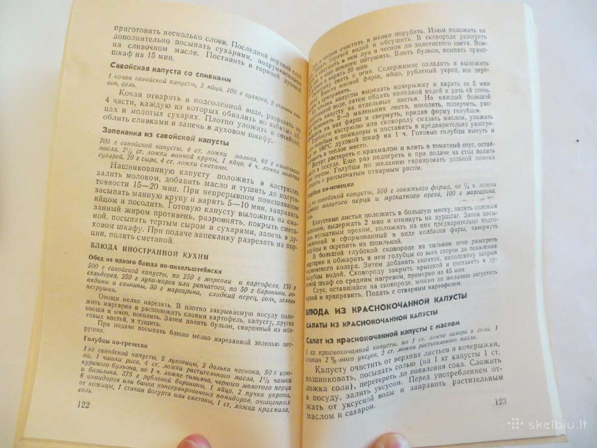 Knyga Kopūstinės daržovės ir patiekalai iš jų 1990 - nuotraukos Nr. 13