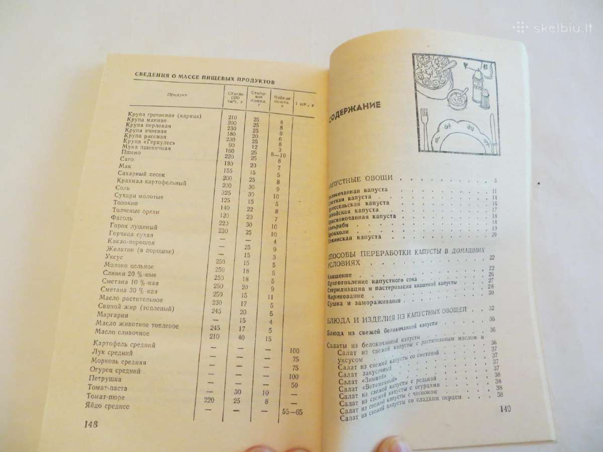 Knyga Kopūstinės daržovės ir patiekalai iš jų 1990 - nuotraukos Nr. 17