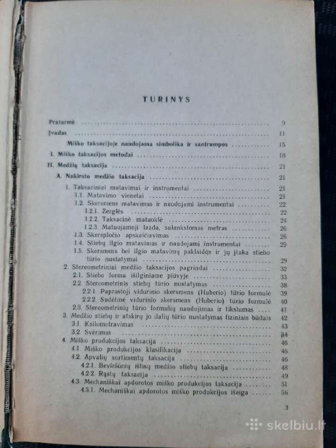 Miško taksacija. Knyga 1970m. - nuotraukos Nr. 2