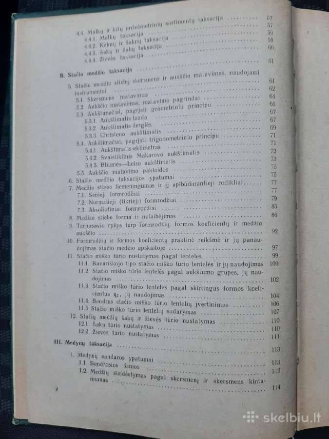 Miško taksacija. Knyga 1970m. - nuotraukos Nr. 3