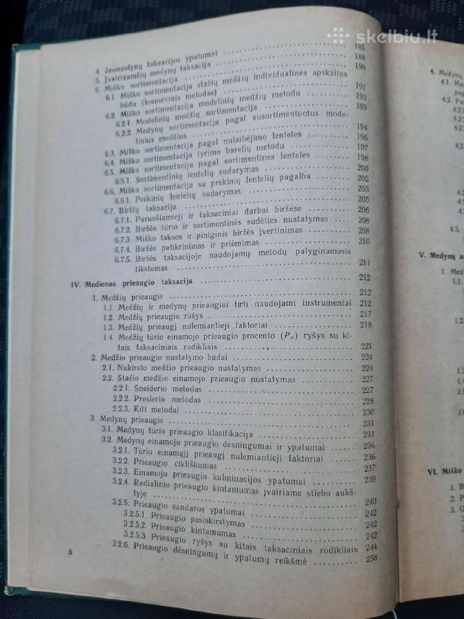 Miško taksacija. Knyga 1970m. - nuotraukos Nr. 5