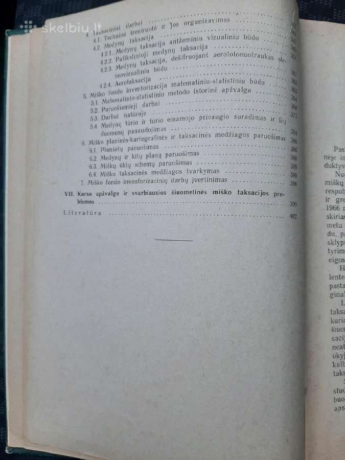 Miško taksacija. Knyga 1970m. - nuotraukos Nr. 7