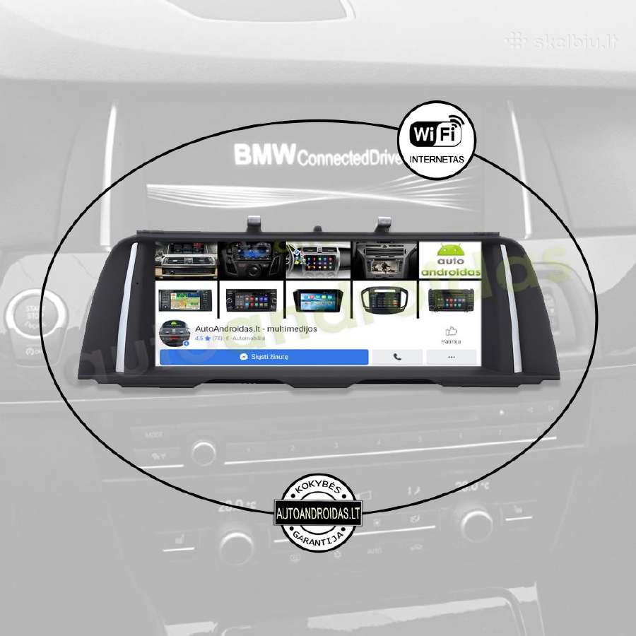 Bmw 5 F10 F11 F07 2010-17 Android multimedia WiFi - nuotraukos Nr. 3