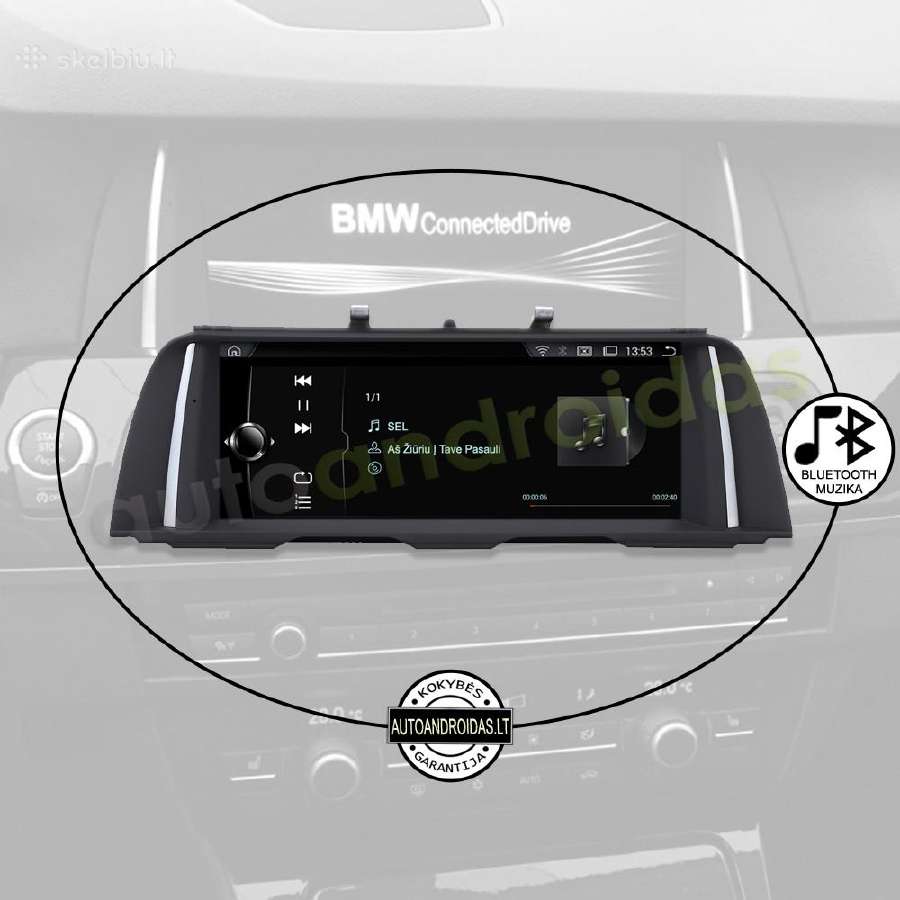 Bmw 5 F10 F11 F07 2010-17 Android multimedia WiFi - nuotraukos Nr. 5