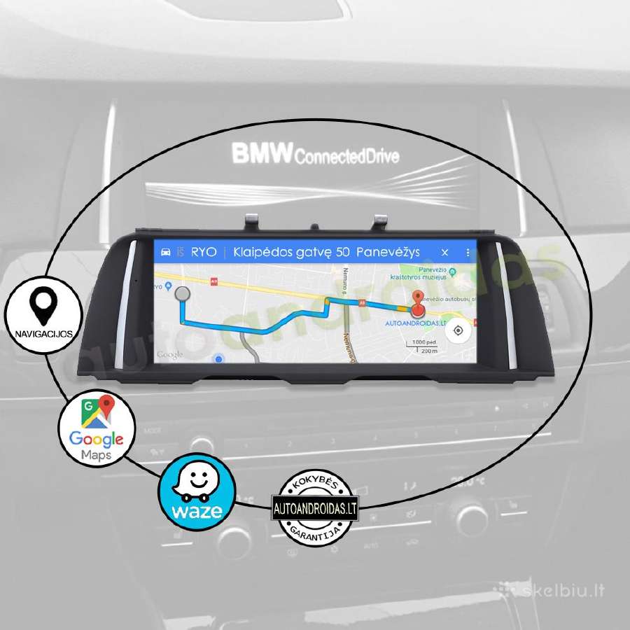 Bmw 5 F10 F11 F07 2010-17 Android multimedia WiFi - nuotraukos Nr. 10
