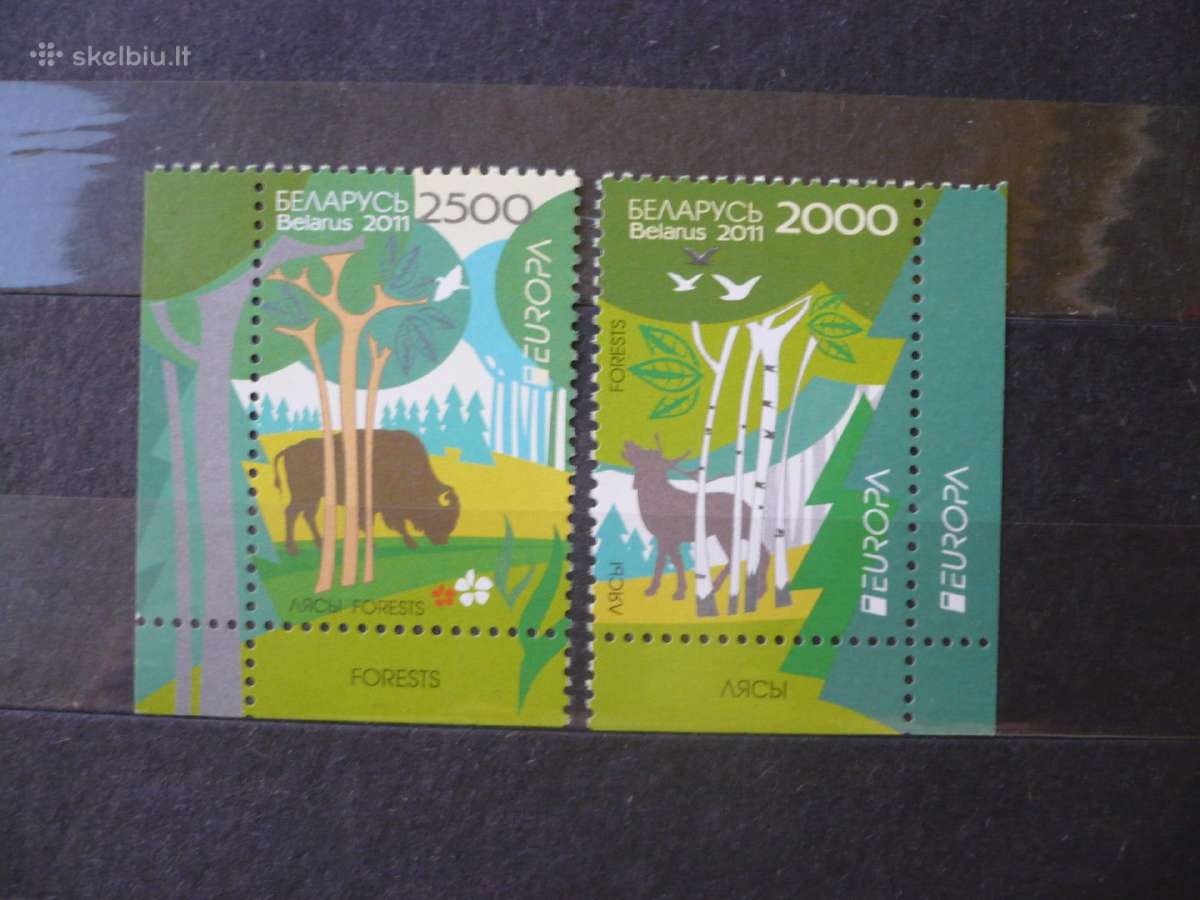 2011 Europa pašto ženklai - Miškai Mhn