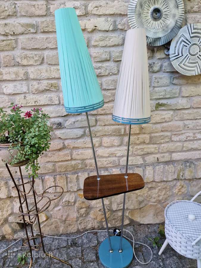 Vintažinis mid century dvigubas toršeras - nuotraukos Nr. 8