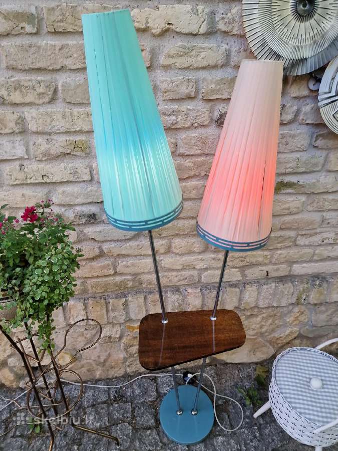 Vintažinis mid century dvigubas toršeras - nuotraukos Nr. 12
