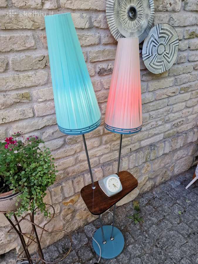 Vintažinis mid century dvigubas toršeras - nuotraukos Nr. 19