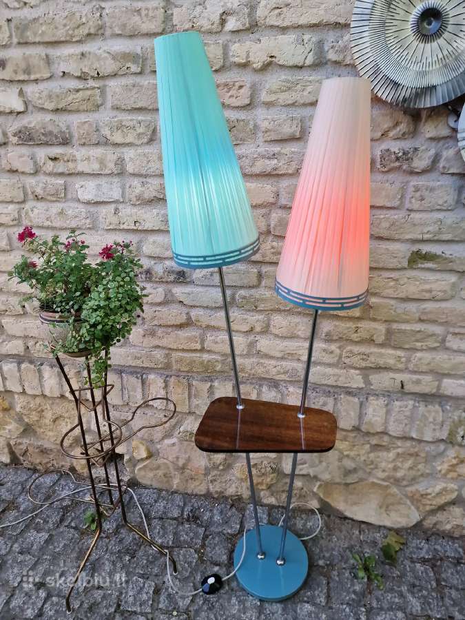 Vintažinis mid century dvigubas toršeras - nuotraukos Nr. 21