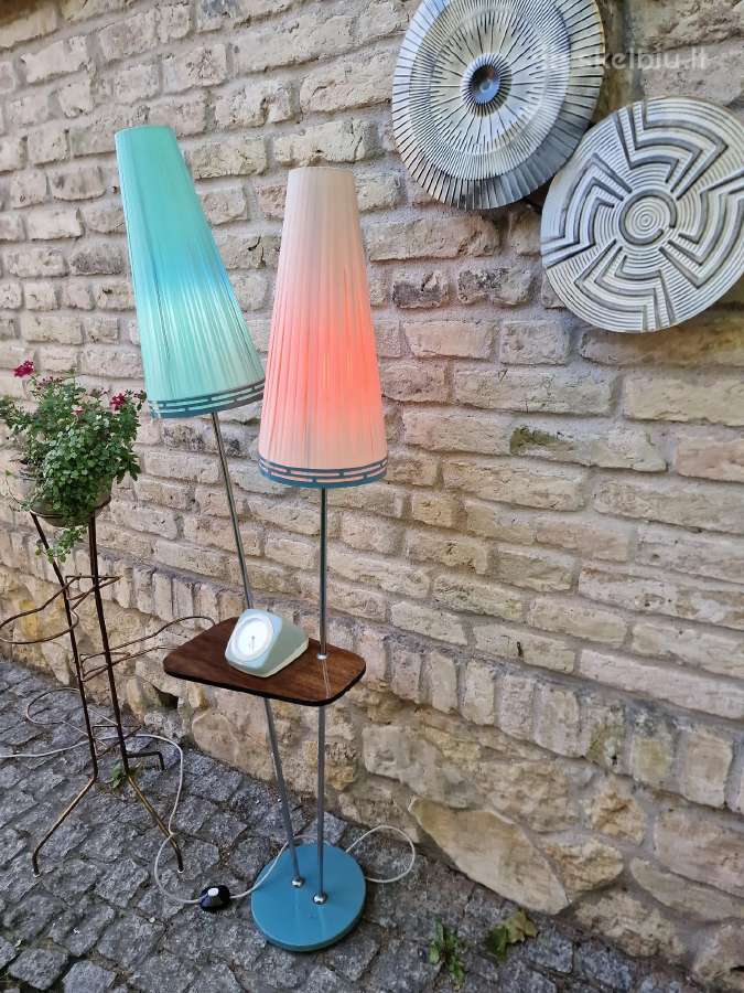 Vintažinis mid century dvigubas toršeras - nuotraukos Nr. 23