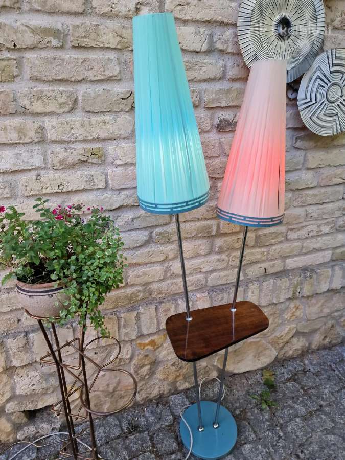 Vintažinis mid century dvigubas toršeras - nuotraukos Nr. 24
