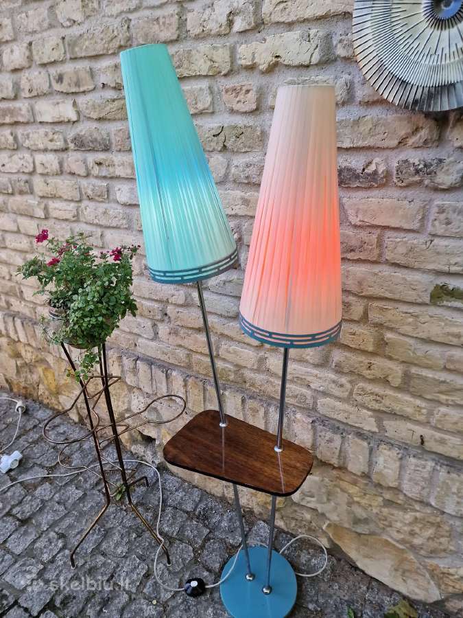 Vintažinis mid century dvigubas toršeras - nuotraukos Nr. 30