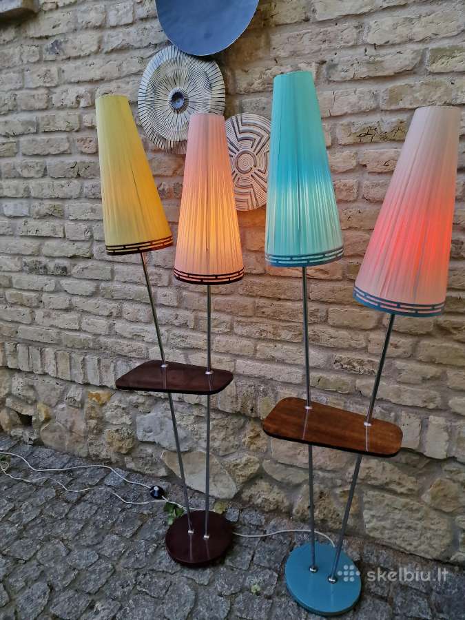 Vintažinis mid century dvigubas toršeras - nuotraukos Nr. 20