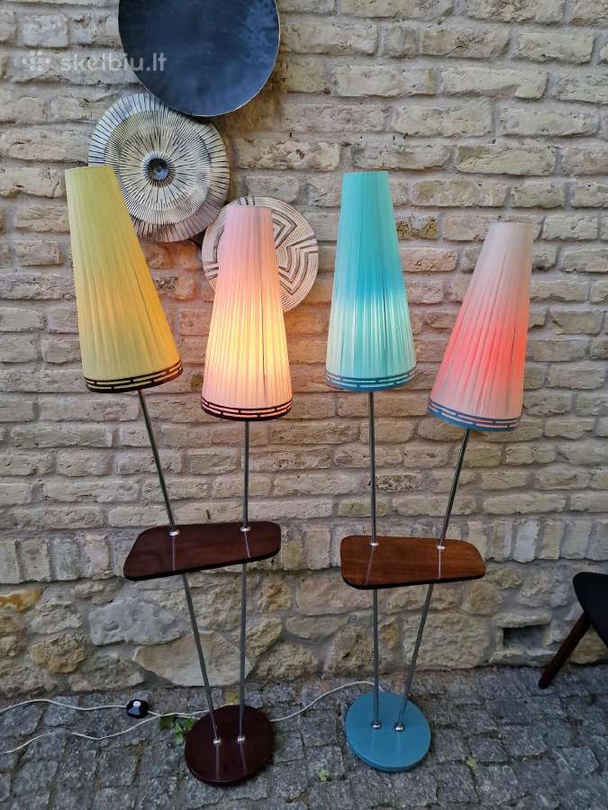 Vintažinis mid century dvigubas toršeras - nuotraukos Nr. 27