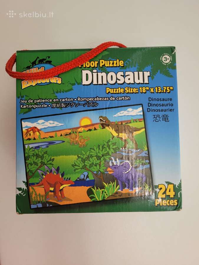 Dėlionė "Dinozaurai", 24 detalės