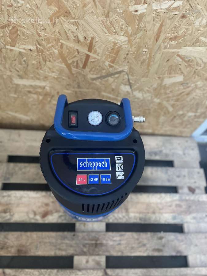 Kompresorius vertikalus Hc 24v oil free, Scheppach - nuotraukos Nr. 2