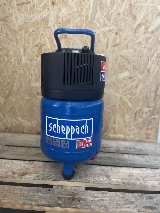 Kompresorius vertikalus Hc 24v oil free, Scheppach