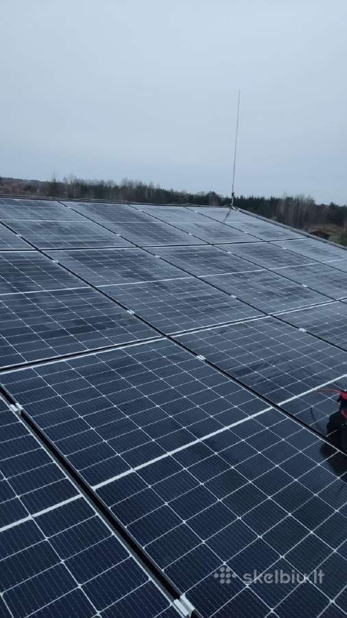 Saulės elektrinių montavimas, moduliai, įranga