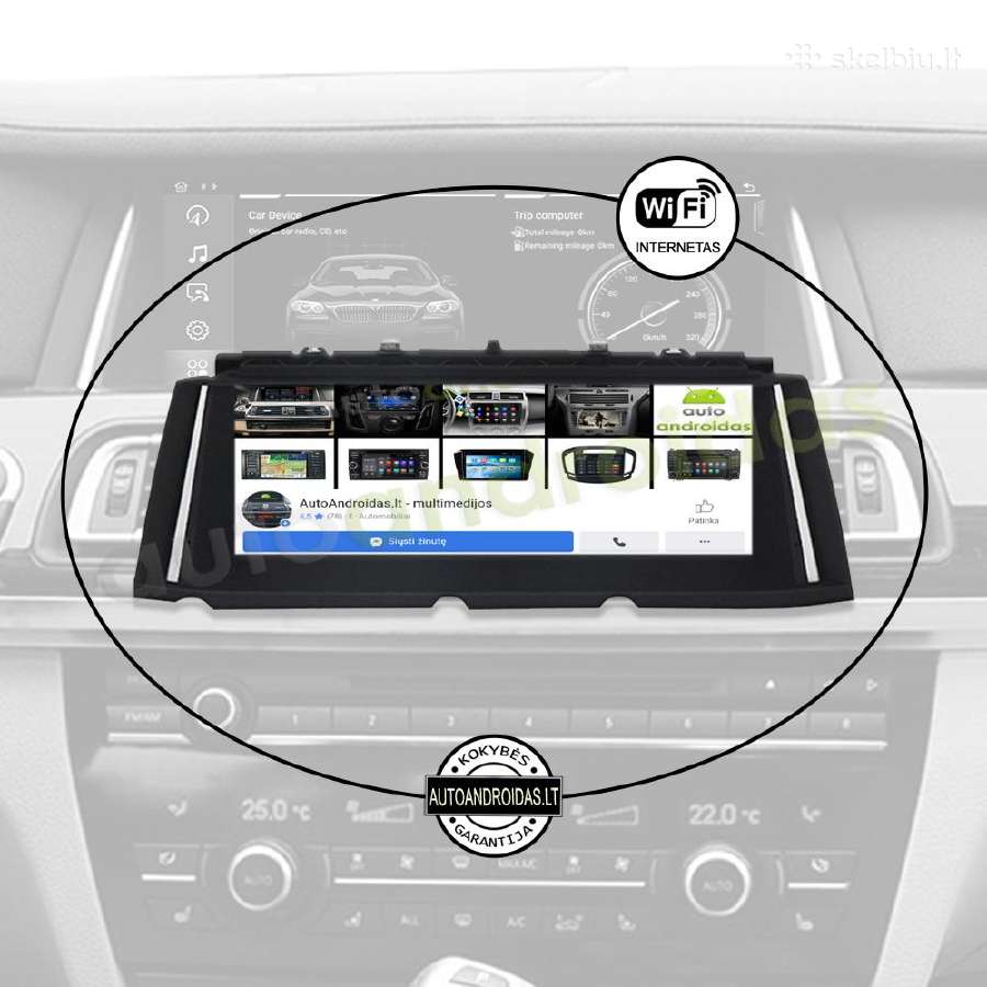 Bmw 7 F01 F02 2009-15 Android multimedia WiFi/GPS - nuotraukos Nr. 3